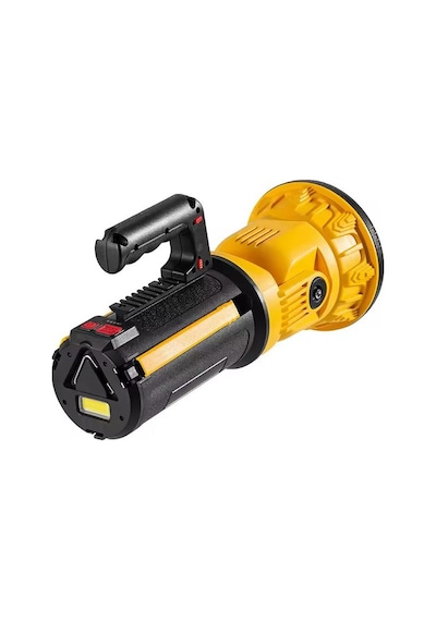 Powermaster Mx-w5164-3 Kırmızı Mavi Çakarlı Cob Ledli Şarjlı Kamp El Feneri Işıldak