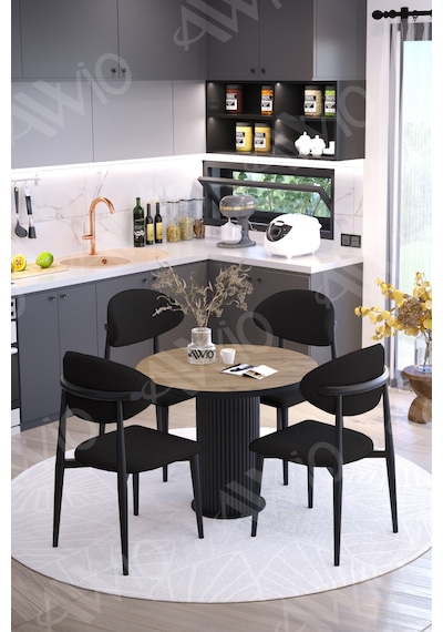 Avvio Talex Bohem Ayak Siyah Polo Metal Sandalye 90x90 Yemek Masası Mutfak Masası Masa Sandalye Takımı Akçaağaç Avvio Talex Bohem Ayak Siyah Polo Metal Sandalye 90x90 Yemek Masası Mutfak Masası Masa Sandalye Takımı Akçaağaç