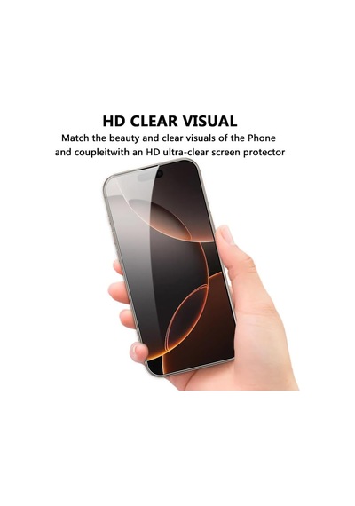Apple iPhone 17e İle Uyumlu Ekran Koruyucu Şeffaf Temperli Kırılmaz Cam Ekran Koruyucu