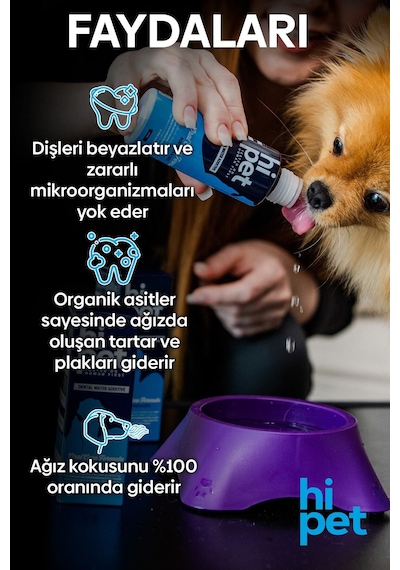 HiPet Köpek Ağız Bakım Suyu 100 ML