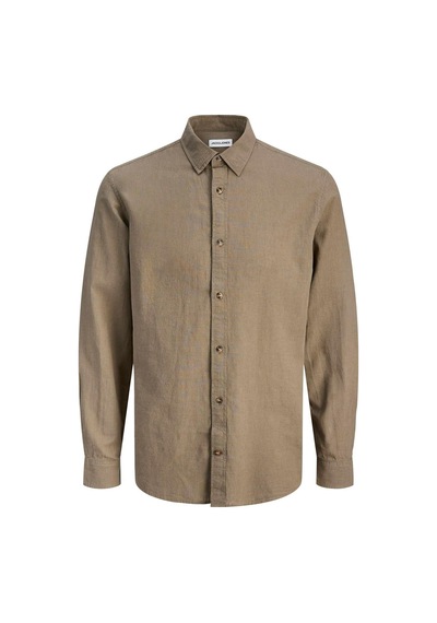 Jjesummer Lınen Blend Shırt L/s Sn Falcon Falcon