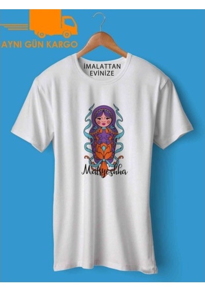Matruşka Baskılı Tişört Tshirt Ücretsiz Kargo