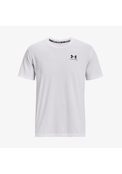 Under Armour Logo Emb Heavyweight Ss Erkek Beyaz T-shirt Düz 1373997 Beyaz