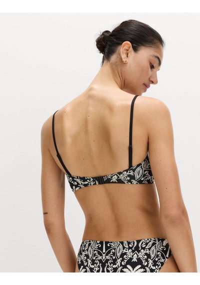 Marks & Spencer Desenli Bikini Üstü Siyah Mix