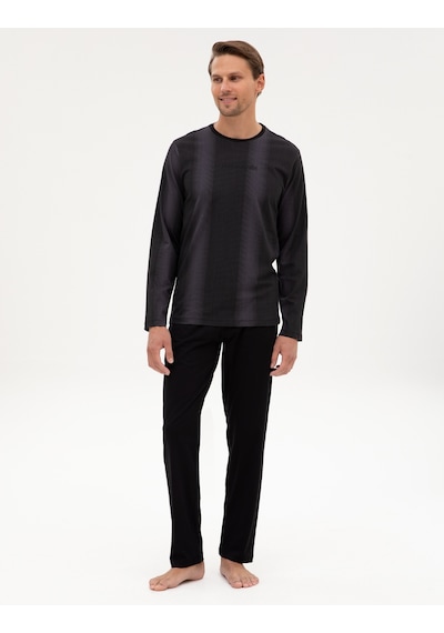 Pierre Cardin Erkek Siyah Pijama Takım 50322637-001 Siyah