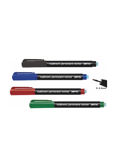 Gıpta Asetat Kalemi Permanent Marker S Seri Mavi F1541 Çok Renkli