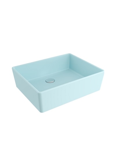 Bocchi Milano 50 CM Çanak Lavabo Mat Buz Mavisi