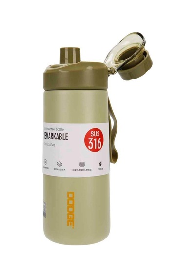 Dodge Fit Çelik Termos Matara 520ml Yeşil Yeşil