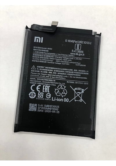 Xiaomi Redmi Note 9 Pro  Batarya 5020 Mah
