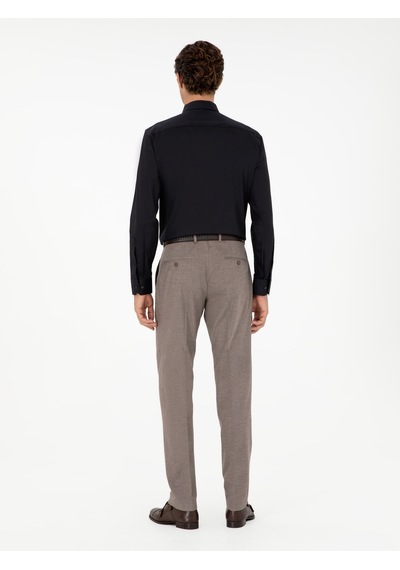 Cacharel Vizon Slim Fit Kumaş Pantolon Kahverengi
