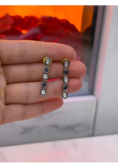 Safir Elmas Küpe 378