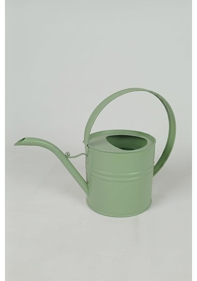 Ella 1 Litre Metal Çiçek Saksı Sulama Kabı Modern Dekoratif Çok Amaçlı Sulak Mint Yeşili