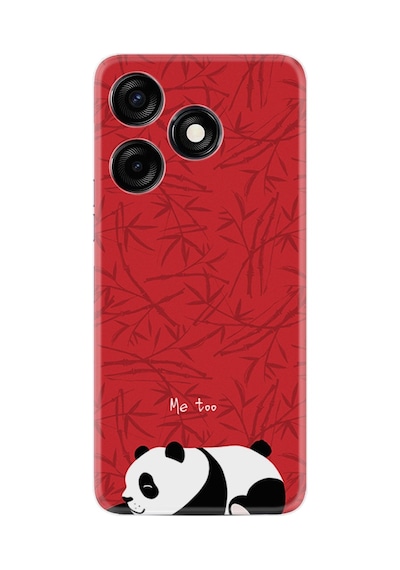 Tecno Spark 10c Kılıf Resimli Desenli Silikon Platinium Series Sleeping Panda 1810