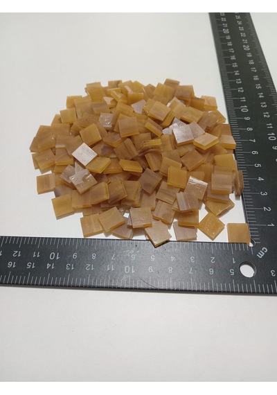 Kapiçino Kare Vitray Cam Mozaik Taşı - Sanatsal Mozaik İçin Yaklaşık 10 X 10 Mm