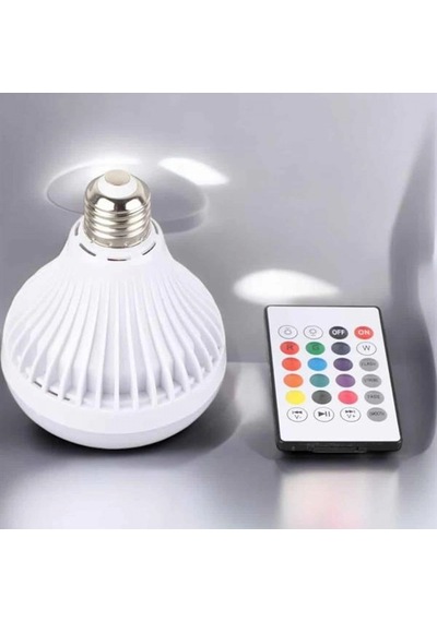 Kablosuz Bluetooth Led Lambalı Hoparlör Dekoratif Akıllı Ampul Tasarımlı