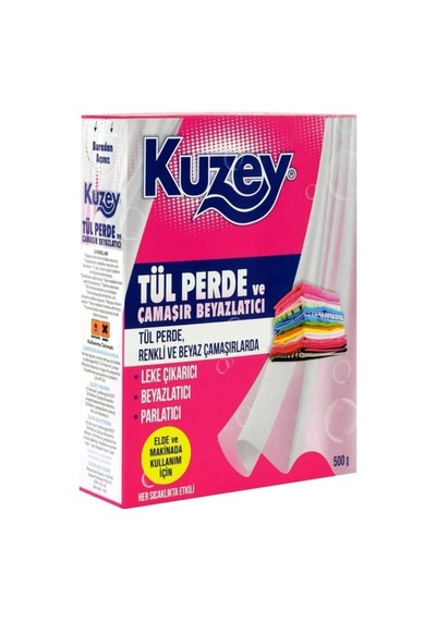 Kuzey Tül Ve Perde Beyazlatma Tozu 500 Gr 24'li Paket