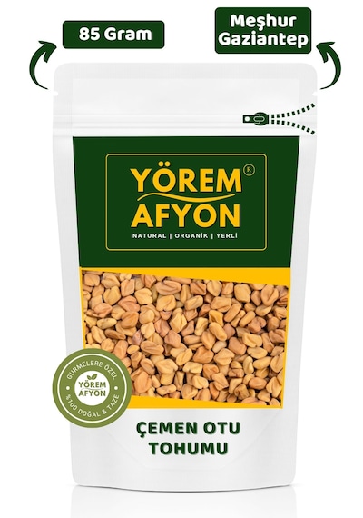 Yörem Afyon Gaziantep Yöresinde Anadolu'nun Gizli Kahramanı Çemen Otu Tohumu, Buyotu Trigonella Foenum 85gr.