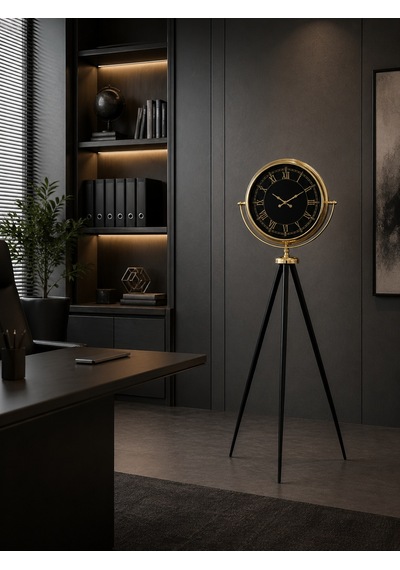 İhtişam Gold Tripod Ayaklı Saat