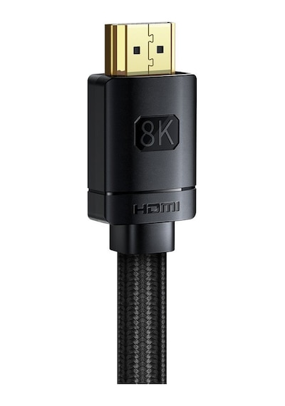 Baseus Hdmı 2.1 8k 60hz 4k 120hz 48gbps Yüksek Hızlı Görüntü Ve Ses Aktarım Kablosu 3 Metre Siyah