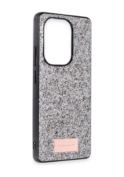 Onegif Xiaomi Redmi Note 13 Pro 4g Bright Simli Kapak - Gümüş 0.2M-Çok Renkli