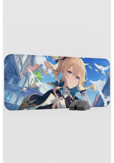 Jean Genshin Impact Anime Gacha V1 - 70x30 Xl Gaming Mouse Pad Fare Altlığı