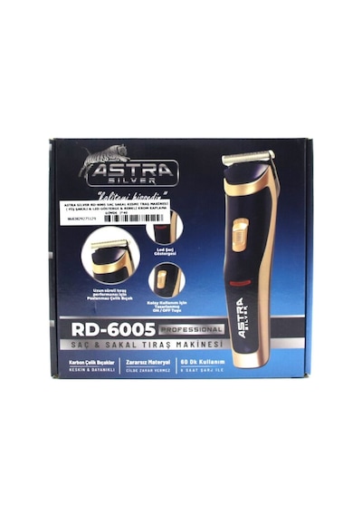 Astra Sılver Dıngılg Rd-6005 Saç Sakal Kesme Traş Makinesi Fiş Şarjlı Led Gösterge Diğer