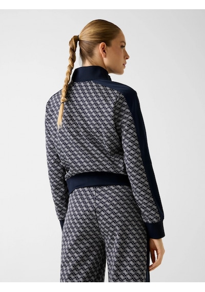 Guess Maya 4g Tam Fermuarlı Kadın Lacivert Sweatshirt V6rq08k2042-fjbb Lacivert