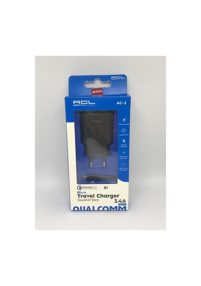 H1 18 Watt Qc 3,0 Mikro Kablolu Seyahat Şarj