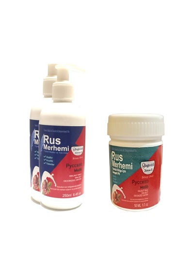 Hintohu Tüy Dökücü Azaltıcı Rus Merhemi 250 Ml 2 Adet+genital Bölge Merhemi 50 Ml 1 Adet