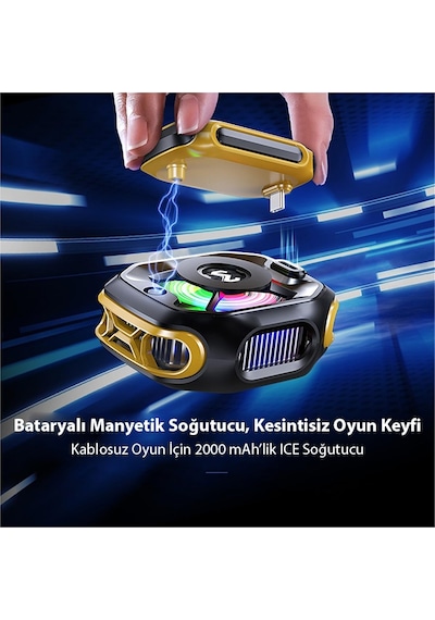 Memo Cx12 Pro 2000mah Bataryalı İ Manyetik Cep Telefon Soğutma