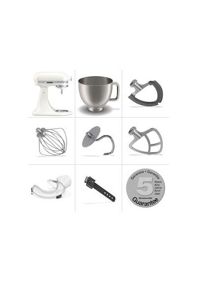 Kitchenaid Artisan Plus 5ksm50pkvepl 4.7 Litre Stand Mikser - Porcelain White Diğer