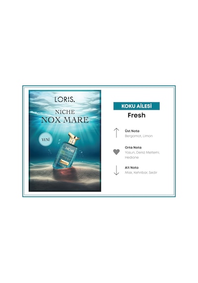 Loris Niche Nox Mare Unisex Parfüm 70 ML
