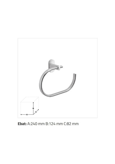 Sonia - Febo 230 Mm Yarı Açık Havluluk Krom  - A.1gd.537013- Diğer