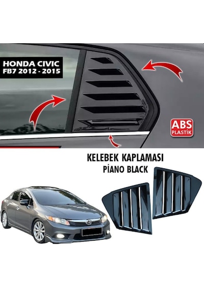 Civic Fb7 Kelebek Camı Kaplama Cam Vizörü 2012-2015 Arası