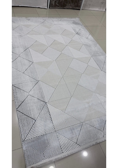 Safyün Halı Kadife Kf464 Gri 200 X 290 Renkli