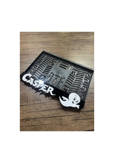 Pleksi Kabartmalı Casper Motor Plakalık
