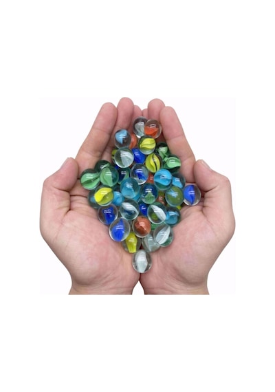 Renkli Cam Misket Bilye Glass Marbles Bilya 80 Ad