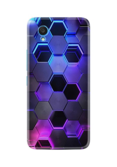 Alcatel 1 2022 Kılıf Resimli Desenli Silikon Platinium Series Petekler 1889