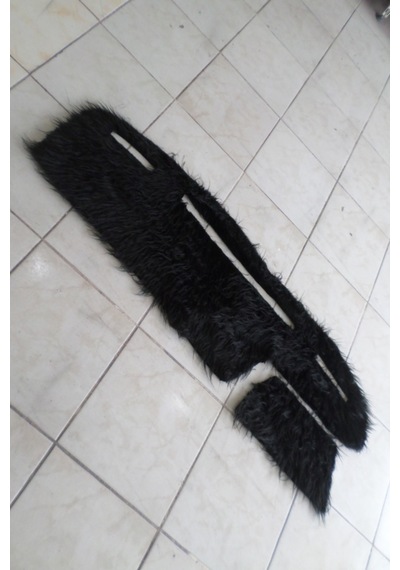 Tempra Tipo Uyumlu Torpido Örtüsü Peluş Kumaş Siyah