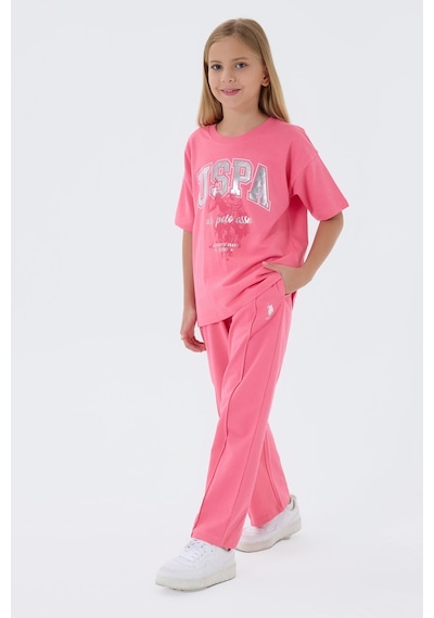 U.s. Polo Assn. Kız Çocuk Pembe Pijama Takım Us2509-c-v1 Pembe