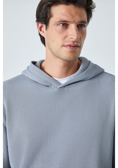 Grimelange SUSTAINY Erkek Oversize Kapüşonlu Uzun Kollu Gri Sweatshirt Grimelange SUSTAINY Erkek Oversize Kapüşonlu Uzun Kollu Gri Sweatshirt