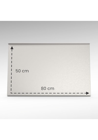 Paslanmaz Çelik Tezgahlık Tezgah Koruyucu Çift Büküm 50x80 Cm - 304 Kalite Diğer