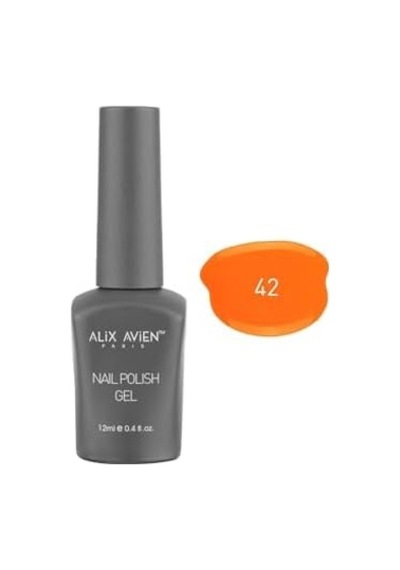 Uv Kalıcı Turuncu Jel Oje 42 - Gel Polish- 12 Ml Diğer