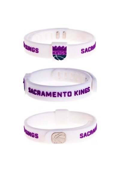 Beyaz Mor Kings Ayarlanabilir Basketbol Bileklik Beyaz Beyaz