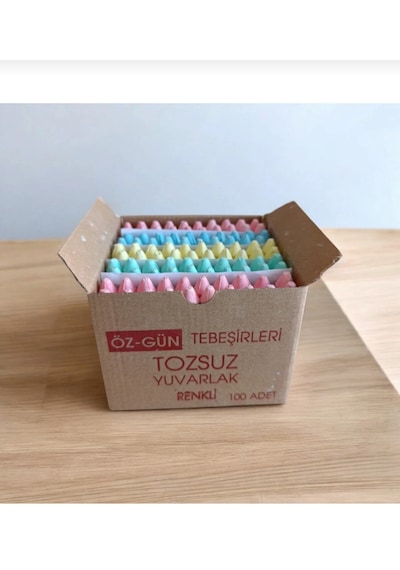 Drnkidsveeğitim Öz-gün Tebeşir 1 Kutu 100 Lü Renkli Tebeşir