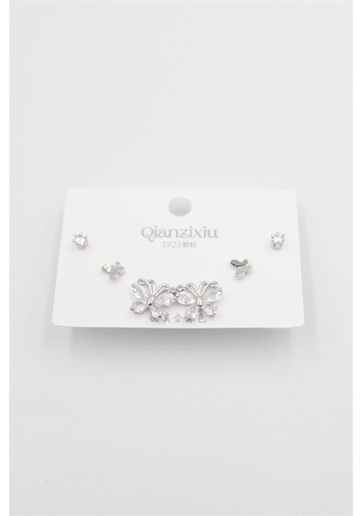 Çoklu Set Küpe - Gümüş Renkli 41454501