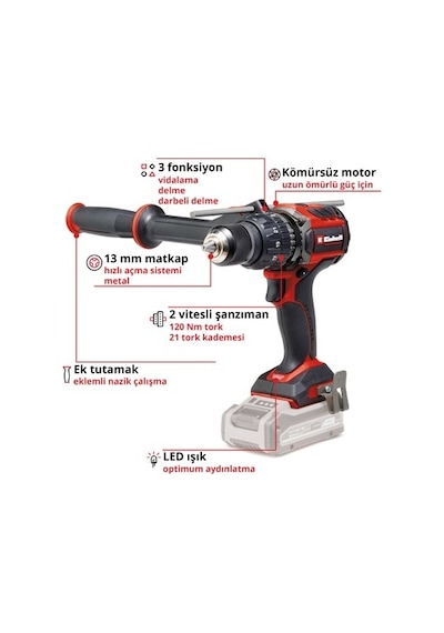 Akülü Darbeli Vidalama Seti, 18 V Güç Ve Yüksek Performans İle Kullanım