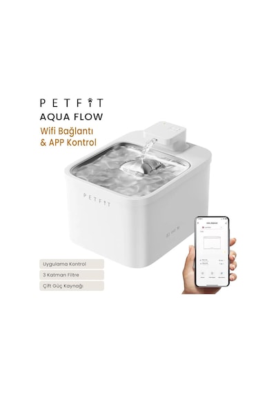 Groove Q-clean Akıllı Otomatik Kedi Tuvaleti Turuncu - Petfit Aqua Flow Akıllı Bataryalı Su Pınarı Çeşmesi + Petfit Catmax Pro Akıllı Otomatik Mama Kabı Bundle