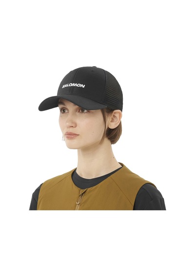 Salomon Salomon Logo Trucker Cap Unisex Siyah Şapka 27180 Siyah