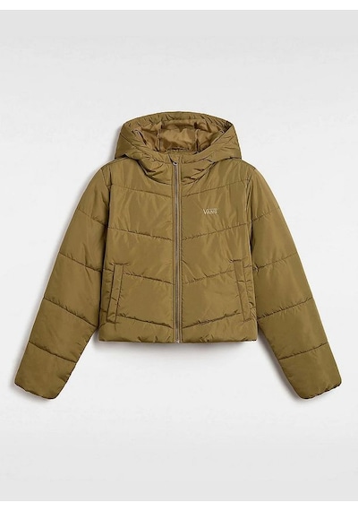Vans Vn000h5ecuq1-mte Foundry Crop Puff Yağ Yeşili Mont Kadın Gothic Olive